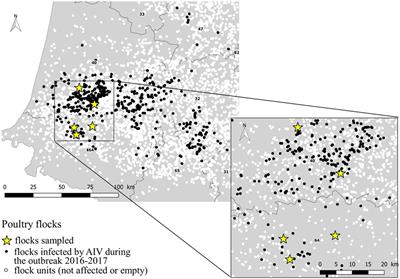 Airborne Detection of H5N8 Highly Pathogenic Avian Influenza Virus Genome in Poultry Farms, France